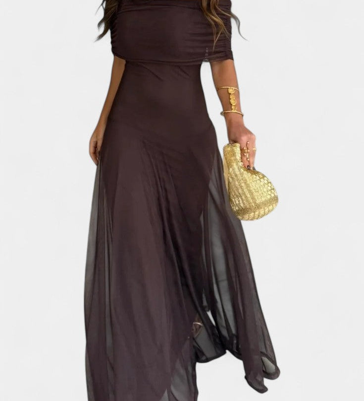 Рената - Макси рокля с едно рамо