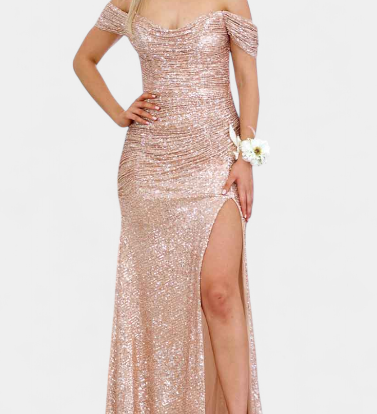 Рената Халджина Русалка без презрамки с пайети