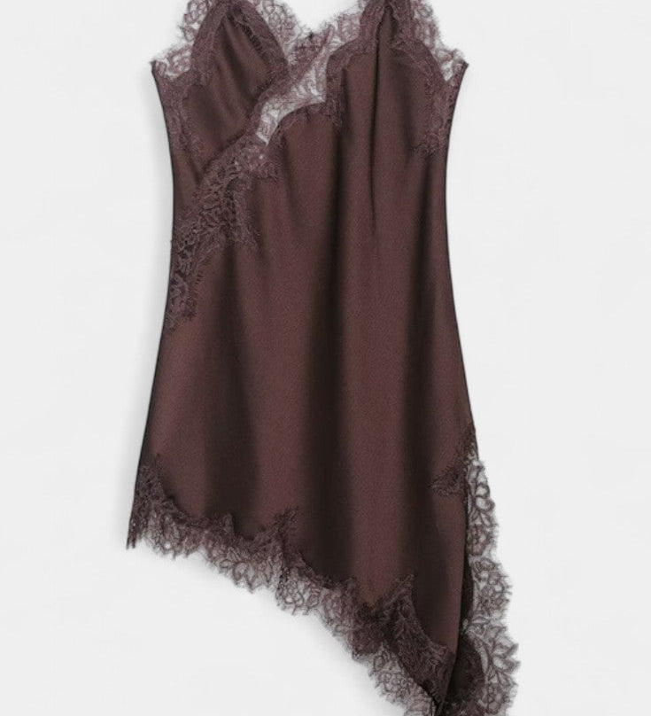 Катарина Мини Рокля с Презрамки и Дантела