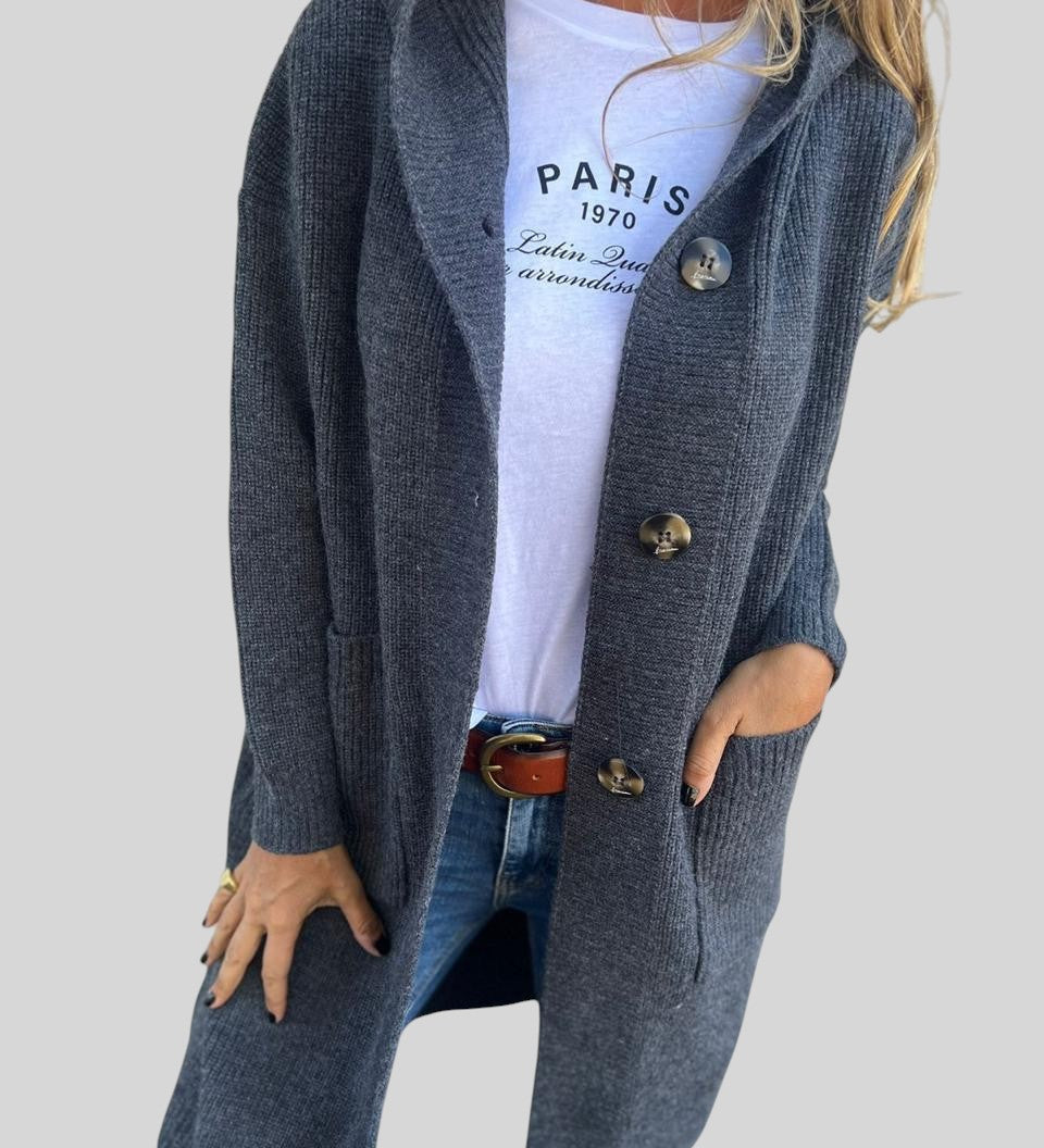 Iveta™- Дълго плетено палто