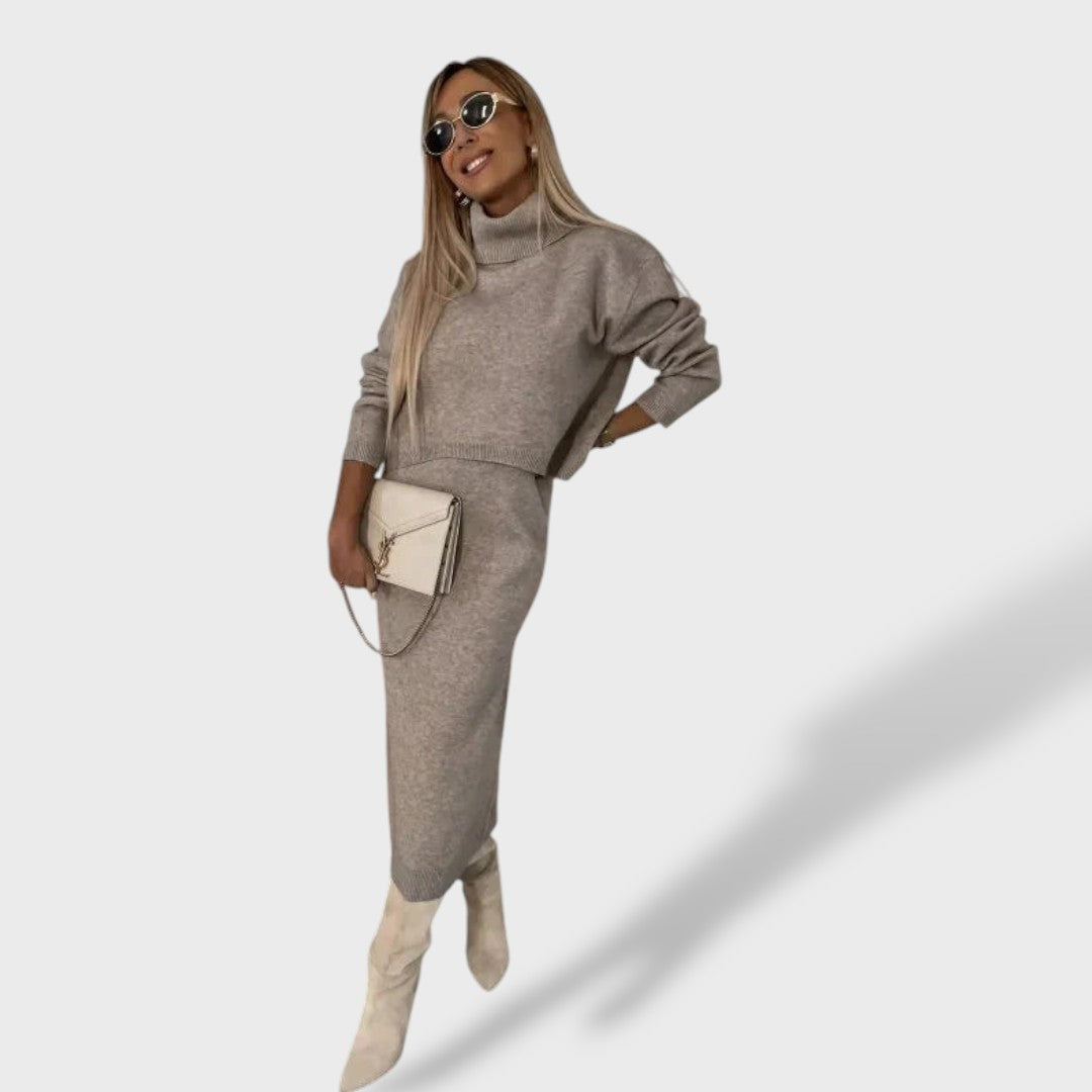 Валентина™ | Комплект с пуловер с висока яка