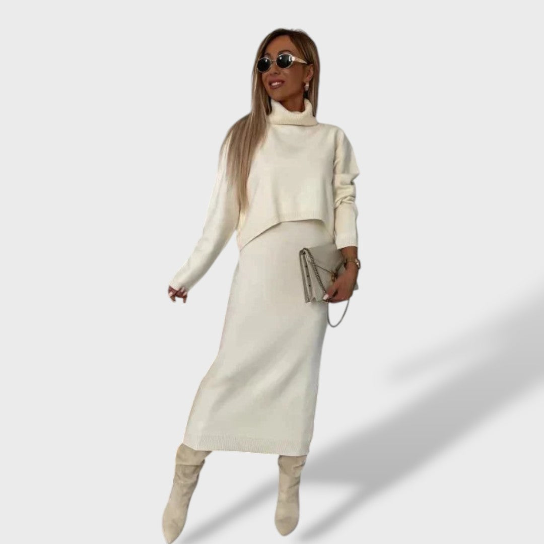 Валентина™ | Комплект с пуловер с висока яка