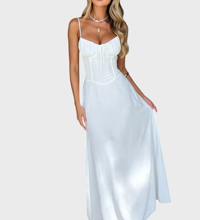 Katerinka™ - Макси рокля без ръкави с връзки