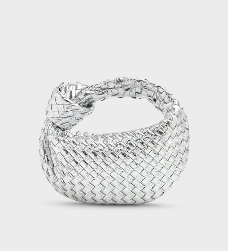 Reni™ - Мини чанта тип „хобо“ с плетен възел