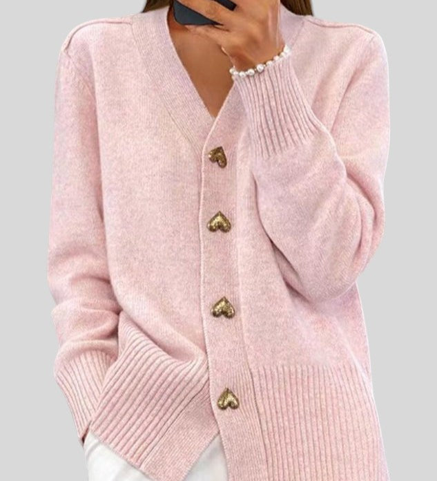 Lenka™ - Жилетка с копчета във формата на сърце