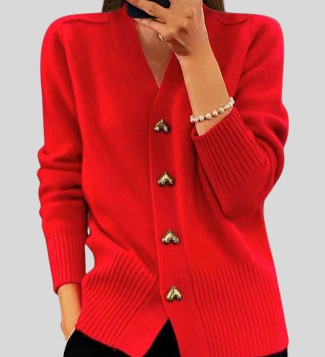 Lenka™ - Жилетка с копчета във формата на сърце